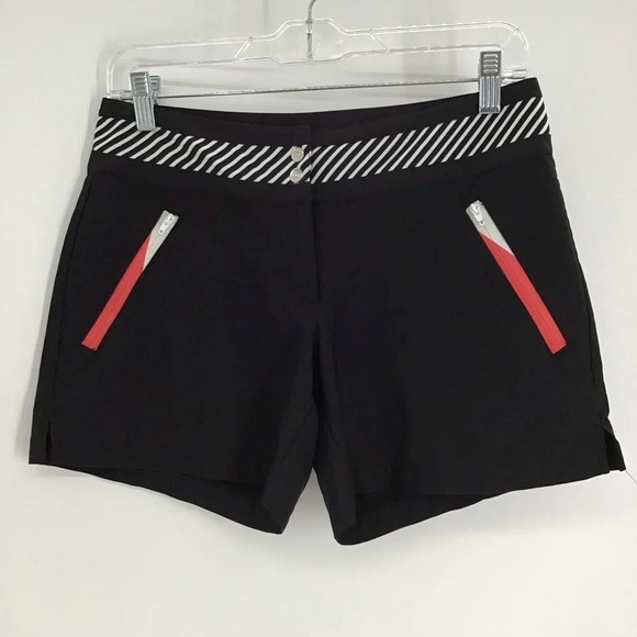 Slazenger Women’s Golf Active Shorts High-Rise Stretch Black Size 2 - Picture 1 of 7